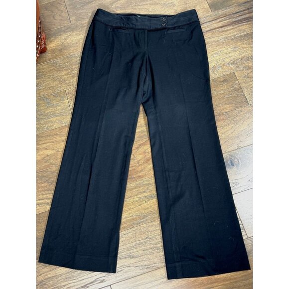 White House Black Market Pants - WHITE HOUSE BLACK MARKET Legacy Boot Cut Pants Black Sz 12R EUC